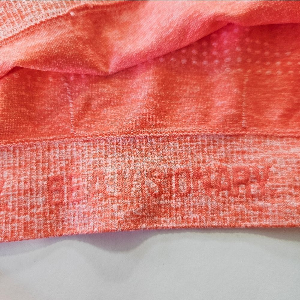 NWT Gymshark Vital Seamless Compression Long Sleeve Crop Top in Coral Marl M - Picture 13 of 13